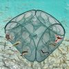 Automatic Folding Fishing Cage Square Fishing Net Shrimp Fishing Gear, Specification: 5 Holes - Image 7