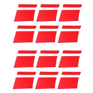 2pairs 18 inch~21 inch Car Reflective Wheel Modification Stickers, Color: 6pcs / Set Red