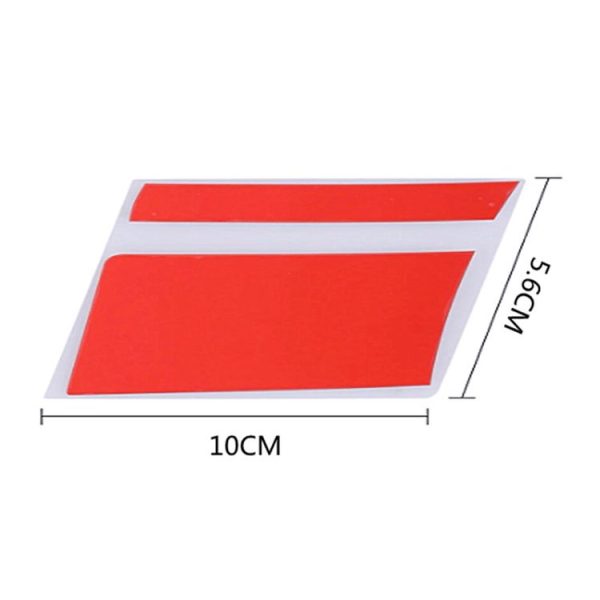 2pairs 18 inch~21 inch Car Reflective Wheel Modification Stickers, Color: 6pcs / Set Red - Image 3