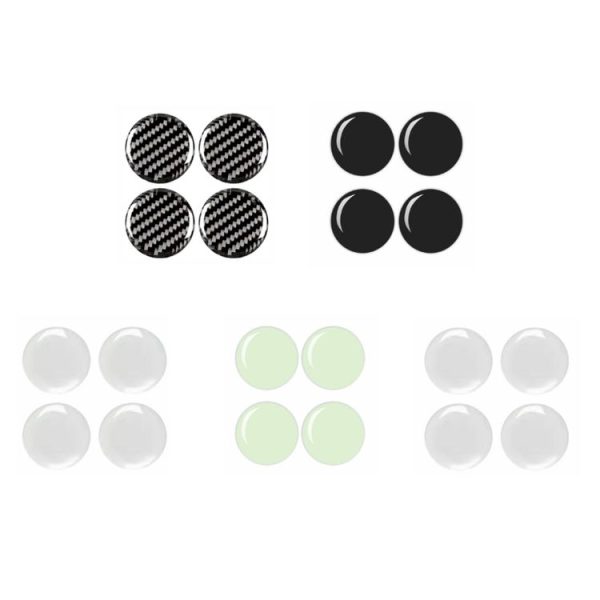 10pcs Car Modification Protection Keyhole Anti-Blocking Sticker (Carbon Fiber Black) - Image 2