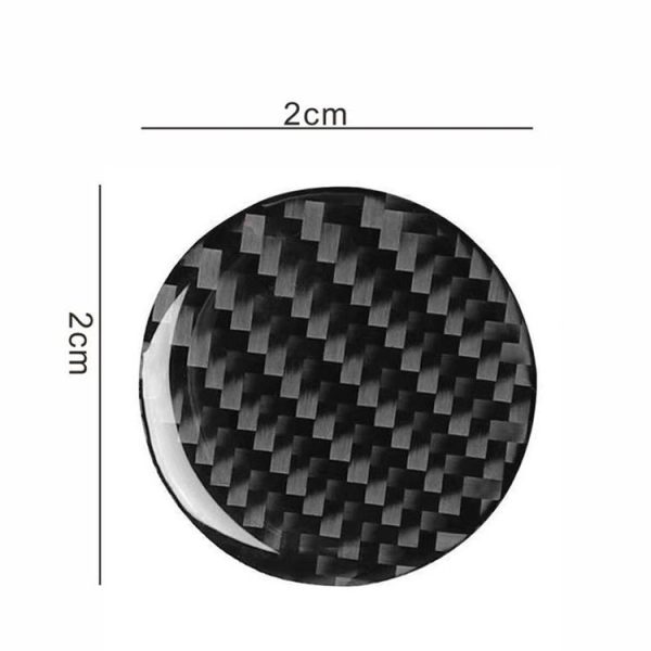 10pcs Car Modification Protection Keyhole Anti-Blocking Sticker (Carbon Fiber Black) - Image 3