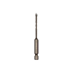 3mm Hexagonal Shank Spiral Flute Cross Alloy Drill Bits Glass Tile Four Edge Drivers