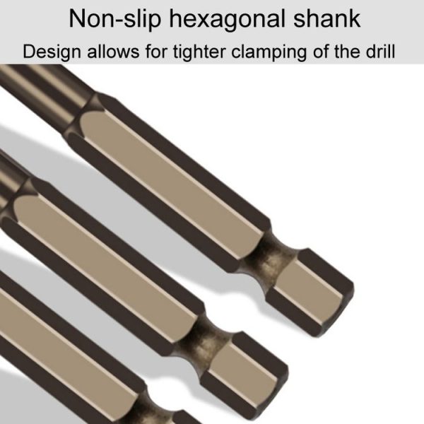 3mm Hexagonal Shank Spiral Flute Cross Alloy Drill Bits Glass Tile Four Edge Drivers - Image 5