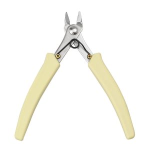 Stainless Steel Tip And Diagonal Cutting Pliers Nail Removing Drilling Cutters (White)