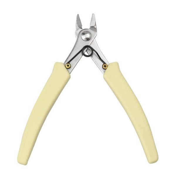 Stainless Steel Tip And Diagonal Cutting Pliers Nail Removing Drilling Cutters (White)