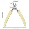Stainless Steel Tip And Diagonal Cutting Pliers Nail Removing Drilling Cutters (White) - Image 3