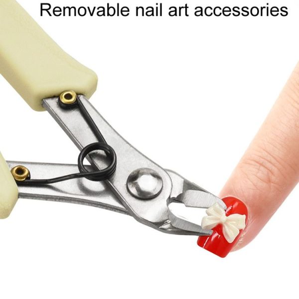 Stainless Steel Tip And Diagonal Cutting Pliers Nail Removing Drilling Cutters (White) - Image 4