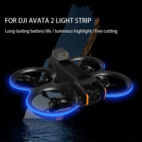 DJI Avata 2 RCSTQ Colorful Luminous Light Belt High Bright Tube Night Flight Warning Light Strip (Fluorescent) - Image 2