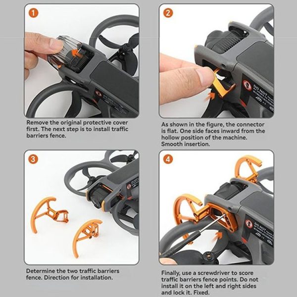 DJI Avata 2 RCSTQ Anti-collision Protective Bar Flight Fuselage Lens Protective Ring - Image 10
