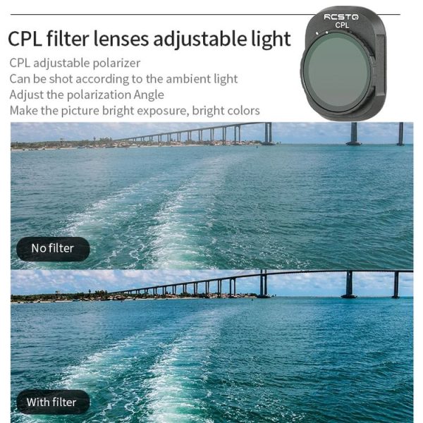 DJI Mini 4 Pro RCSTQ Filter HD Protective Mirror Drone Accessories, Style: ND8+ND16+ND32+ND64 - Image 10
