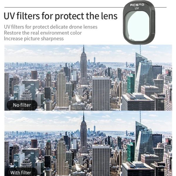 DJI Mini 4 Pro RCSTQ Filter HD Protective Mirror Drone Accessories, Style: ND8+ND16+ND32+ND64 - Image 11