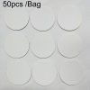 50pcs / Bag Strong Self-adhesive Leather Repair Sticker Sofa Car Seat Hole PU Leather Patch (White)