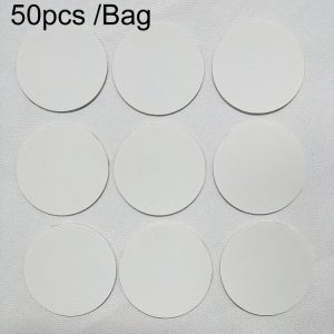 50pcs / Bag Strong Self-adhesive Leather Repair Sticker Sofa Car Seat Hole PU Leather Patch (White)