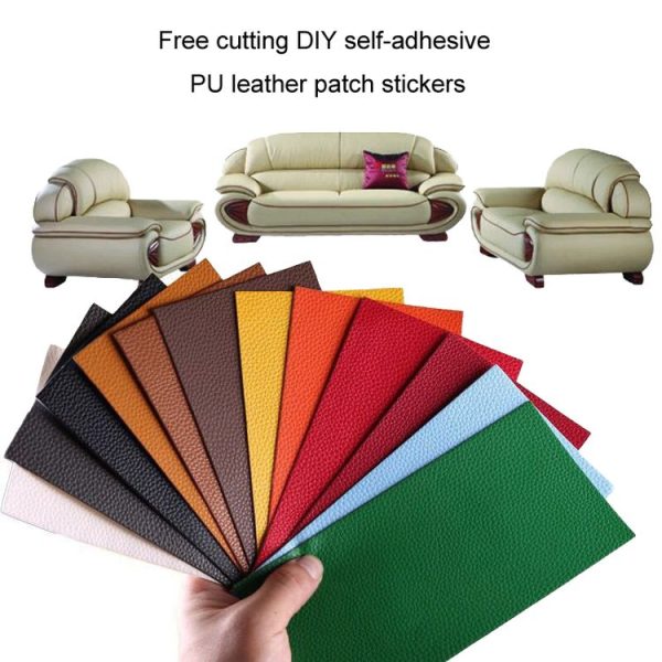 10x20cm Self-Adhesive PU Leather Patch Sticker Sofa Seat Small Hole Repair Patch (Black) - Image 5