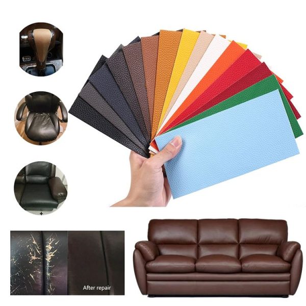 10x20cm Self-Adhesive PU Leather Patch Sticker Sofa Seat Small Hole Repair Patch (Black) - Image 6