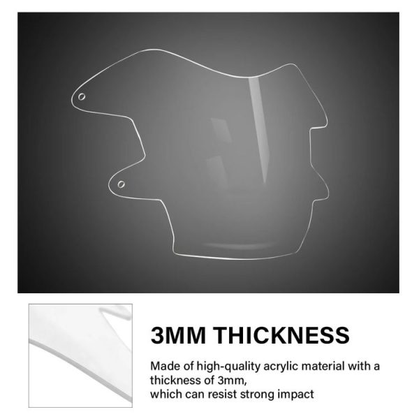 Yamaha Tenere 700 Headlight Acrylic Protective Cover (Transparent) - Image 3