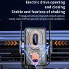 120W Transparent Car Wireless Charger Cell Phone Holder Magnetic Fast Charger (Black) - Image 6