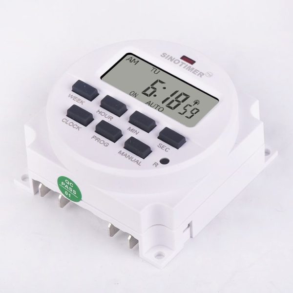 SINOTIMER TM618SH 1 Second Interval Digital LCD Timer Switch Programmable Time Relay 110V - Image 3