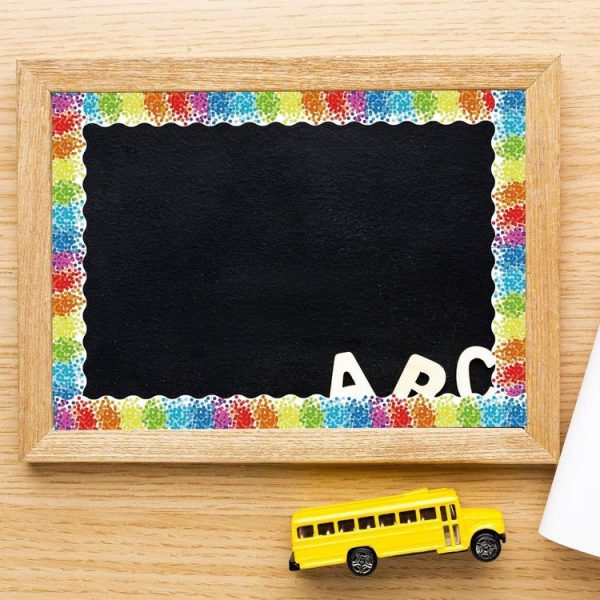 7cm x 11m Colorful Polka Dot Border Stickers Bulletin Board Borders - Image 5