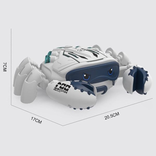 Children Motorized Universal Crawling Crab Simulation Animal Model Toys, Color: White - Image 3