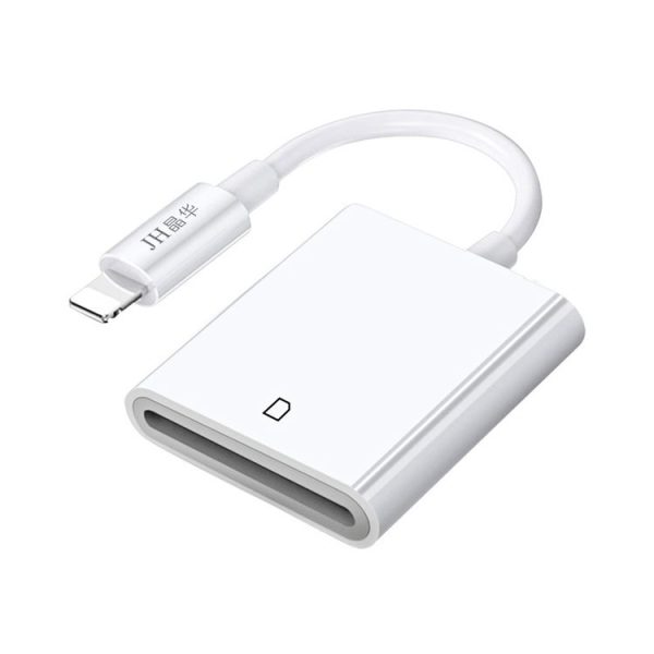 JINGHUA Mobile Phone Card Reader Converter Memory Card Reader, Model: Lighning With Cable SD
