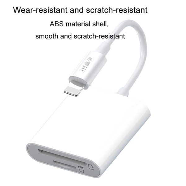 JINGHUA Mobile Phone Card Reader Converter Memory Card Reader, Model: Lighning With Cable SD - Image 3