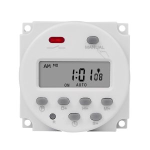 SINOTIMER CN101S-110V 1 Second Interval Digital LCD Timer Switch 7 Days Weekly Programmable Time Relay
