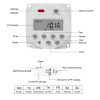 SINOTIMER CN101S-110V 1 Second Interval Digital LCD Timer Switch 7 Days Weekly Programmable Time Relay - Image 5