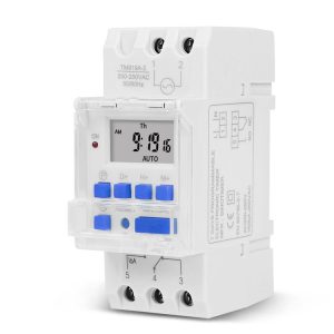 SINOTIMER TM919A-110V 16A Din Rail Mount Digital Timer Switch Microcomputer Weekly Programmable Time Relay Control