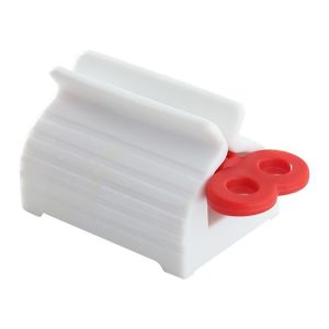 Bathroom Facial Cleanser Manual Squeezer Household Lazy Toothpaste Squeezing Clip (Red)