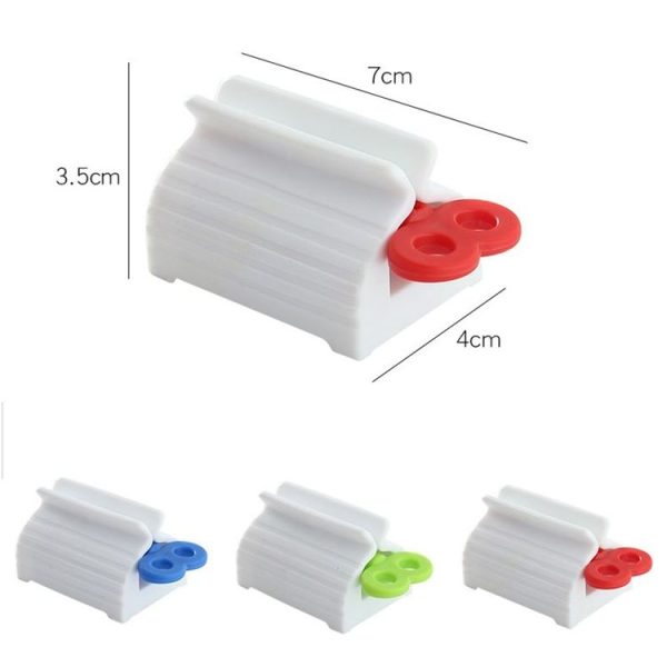 Bathroom Facial Cleanser Manual Squeezer Household Lazy Toothpaste Squeezing Clip (Red) - Image 2