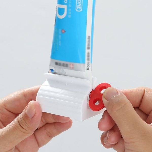 Bathroom Facial Cleanser Manual Squeezer Household Lazy Toothpaste Squeezing Clip (Red) - Image 5