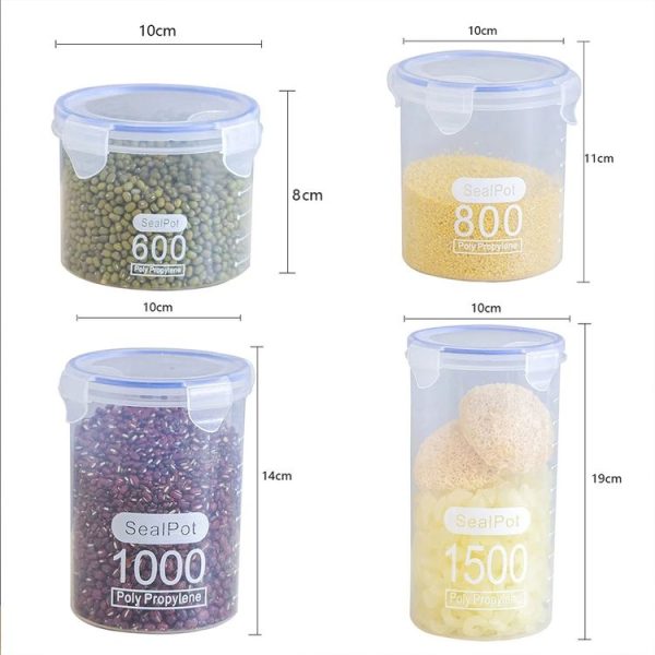 600ml Kitchen Refrigerator Fresh-keeping Storage Box Food-grade Food Sealed Jar - Image 3