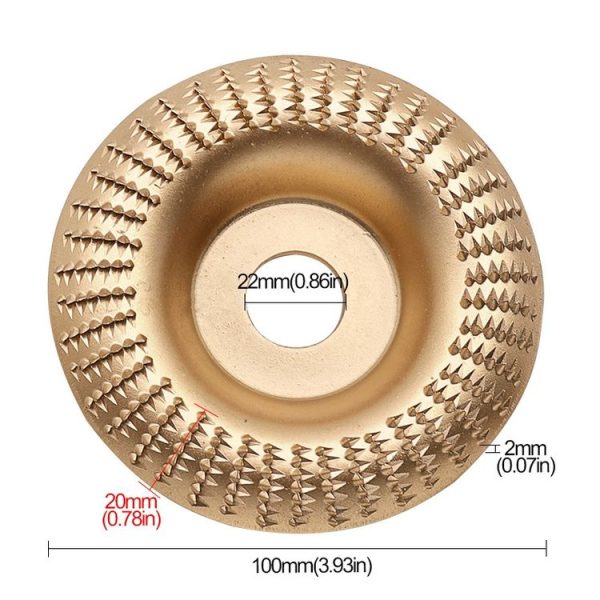 100mm Woodworking Sanding And Shaping Plate Angle Grinder Sanding And Polishing Prick Disc, Model: Beveled - Image 3
