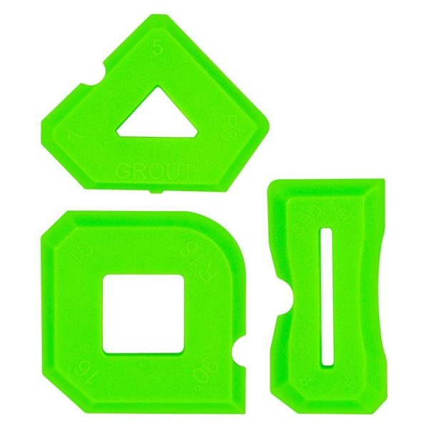 2sets Multifunctional Glue Scraper Silicone Seam Scraper (Green)