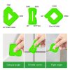 2sets Multifunctional Glue Scraper Silicone Seam Scraper (Green) - Image 3
