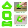 2sets Multifunctional Glue Scraper Silicone Seam Scraper (Green) - Image 4