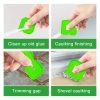 2sets Multifunctional Glue Scraper Silicone Seam Scraper (Green) - Image 6