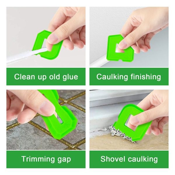 2sets Multifunctional Glue Scraper Silicone Seam Scraper (Green) - Image 6