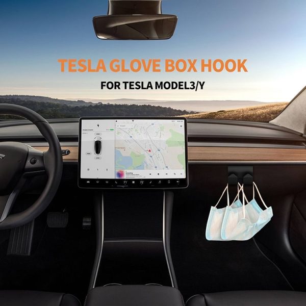 Tesla Model 3 / Y 2024 2pcs Front Seat Storage Box Hook (Narrow) - Image 10