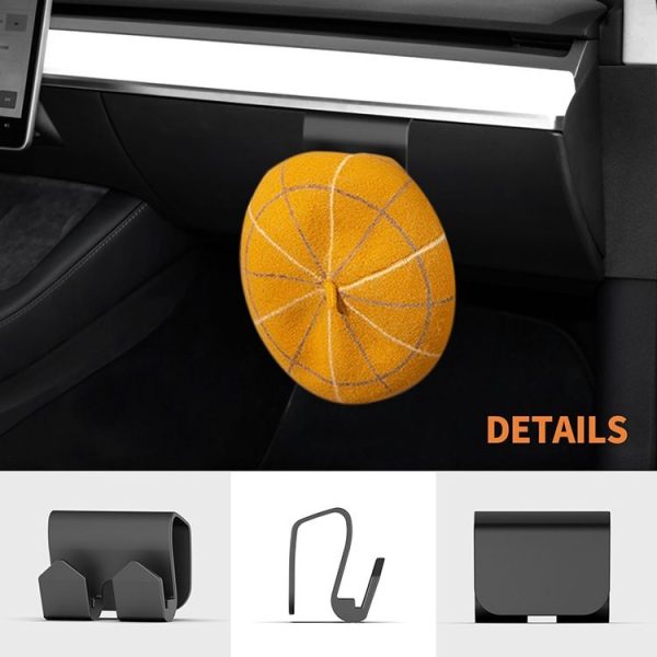 Tesla Model 3 / Y 2024 2pcs Front Seat Storage Box Hook (Narrow) - Image 9
