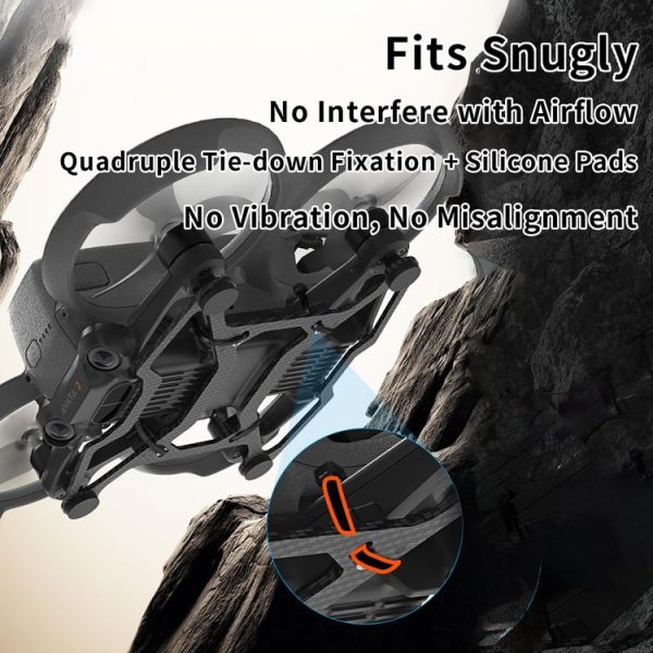 DJI Avata 2 RCSTQ Chassis Armor Carbon Fiber Lightweight Protection Crash Bumper - Image 2