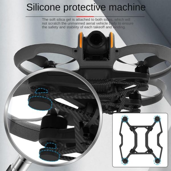 DJI Avata 2 RCSTQ Chassis Armor Carbon Fiber Lightweight Protection Crash Bumper - Image 3