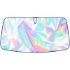 145x90cm Car Front Windshield Sunshade Colorful Laser Heat Insulation Sunscreen Sunshade Umbrella