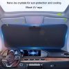 145x90cm Car Front Windshield Sunshade Colorful Laser Heat Insulation Sunscreen Sunshade Umbrella - Image 5