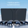 145x90cm Car Front Windshield Sunshade Colorful Laser Heat Insulation Sunscreen Sunshade Umbrella - Image 7