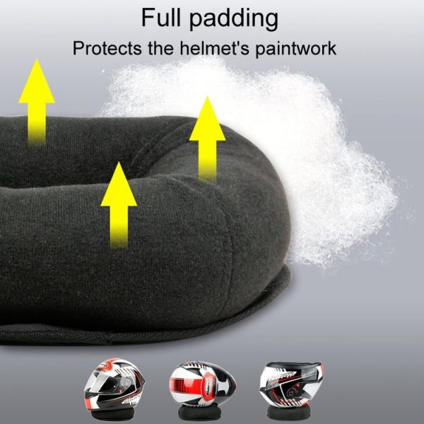 Multifunctional Household Helmet Support Pads Ventilator Motorcycle Helmet Placement Base (Black) - Image 6