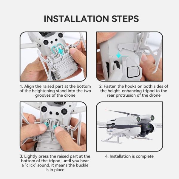 DJI Mini 3 Pro RCSTQ Booster Stand Folding Landing Gear - Image 9