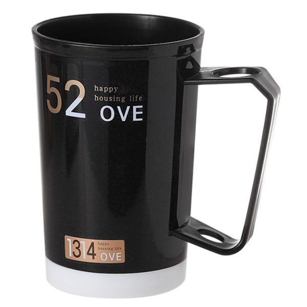 Thickened Wash Cup Home Couple Mouthwash and Brushing Cup (Black)