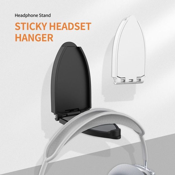 Paste Eearphone Storage Folding Opening Closing Bracket (White) - Image 2
